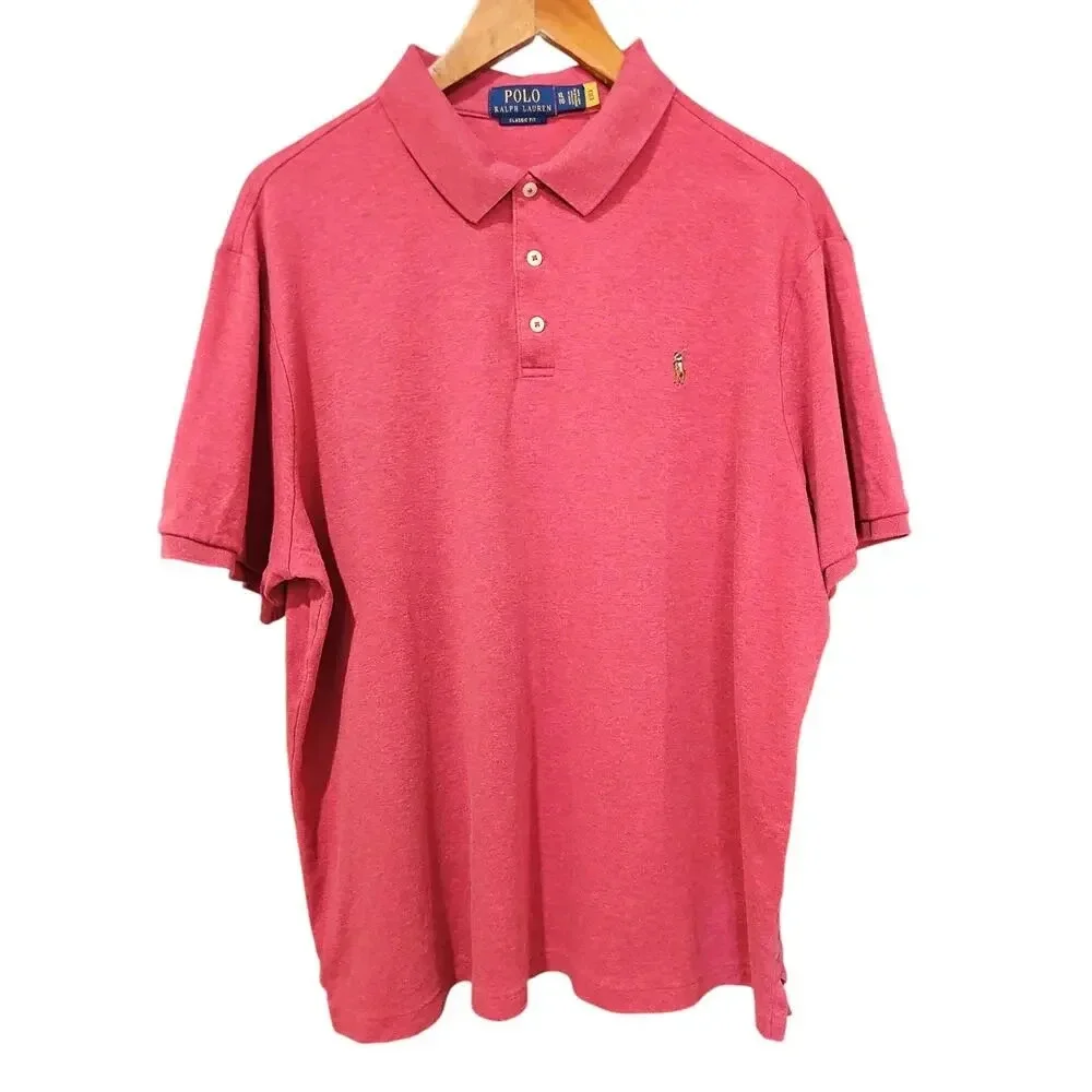 Polo Ralph Lauren Classic Fit Soft Cotton Polo Shirt Red Reef Size XL